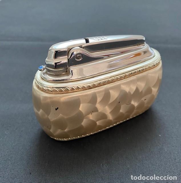 Mecheros: MECHERO DE SOBREMESA RONSON EN NACAR - Foto 1