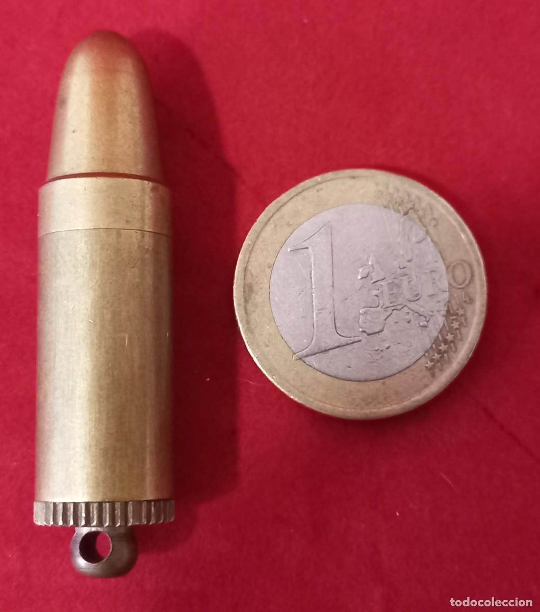 Mecheros: ANTIGUO MECHERO DE CHISPA CON FORMA DE BALA - Foto 1