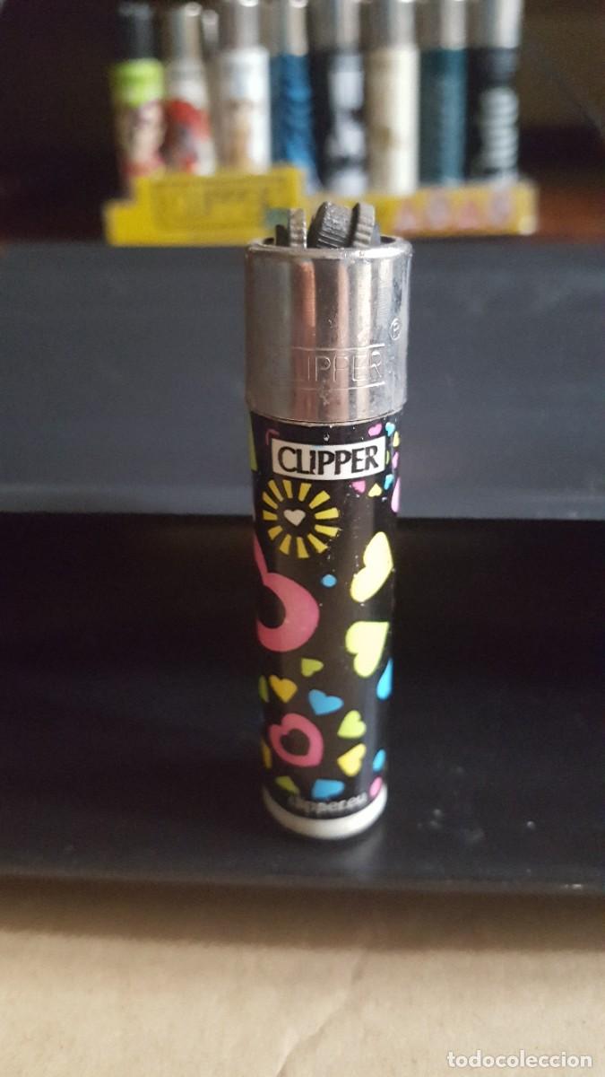 Mecheros: Mechero/encendedor Clipper lighter, corazones. - Foto 1