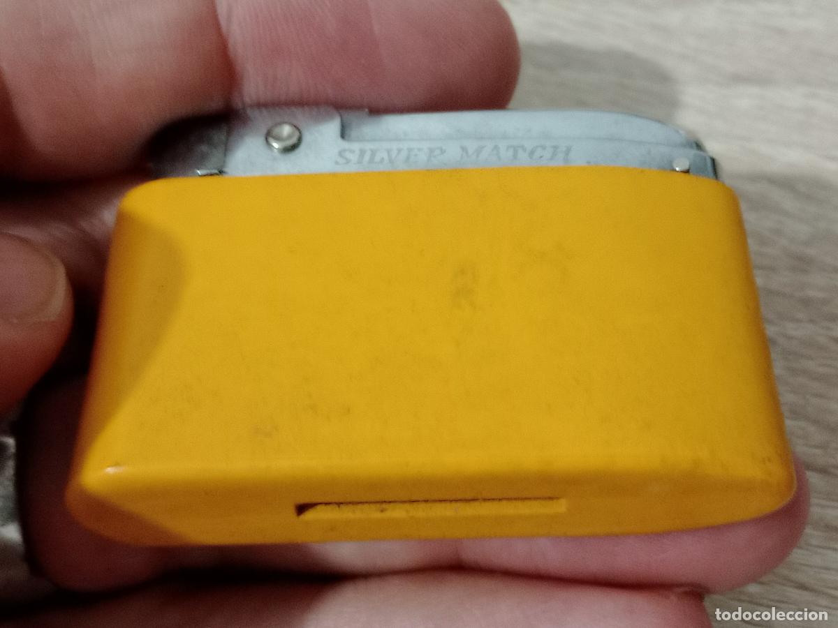 Mecheros: ENCENDEDOR MECHERO SILVER MATCH EN FUNDA - Foto 1