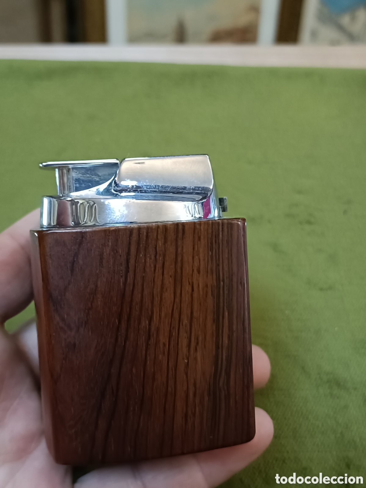 Mecheros: Encendedor cil&iacute;ndrico de madera Ronson - Foto 2