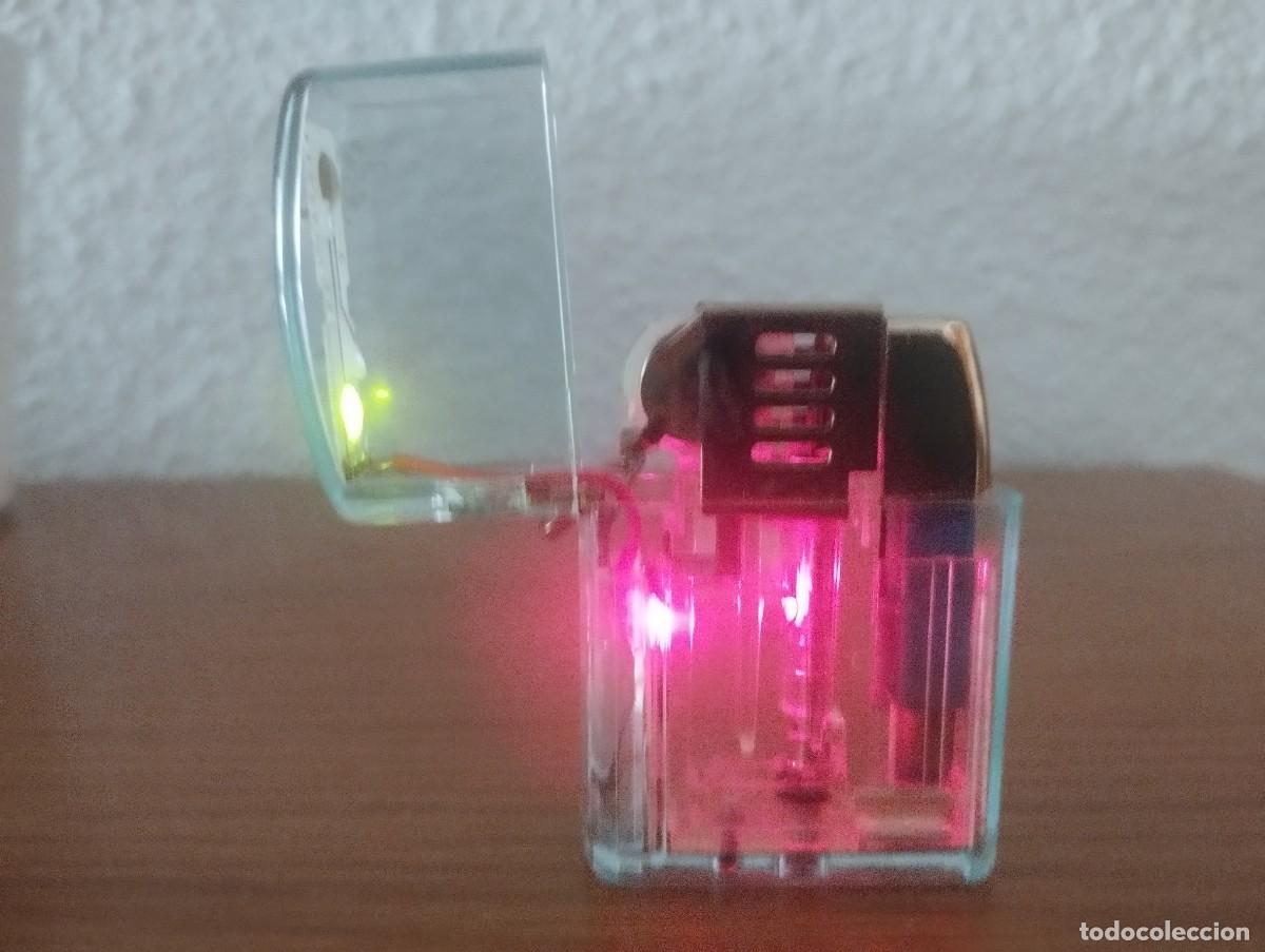 Mecheros: Mechero transparente Tany con luces led FUNCIONANDO!! - Foto 13