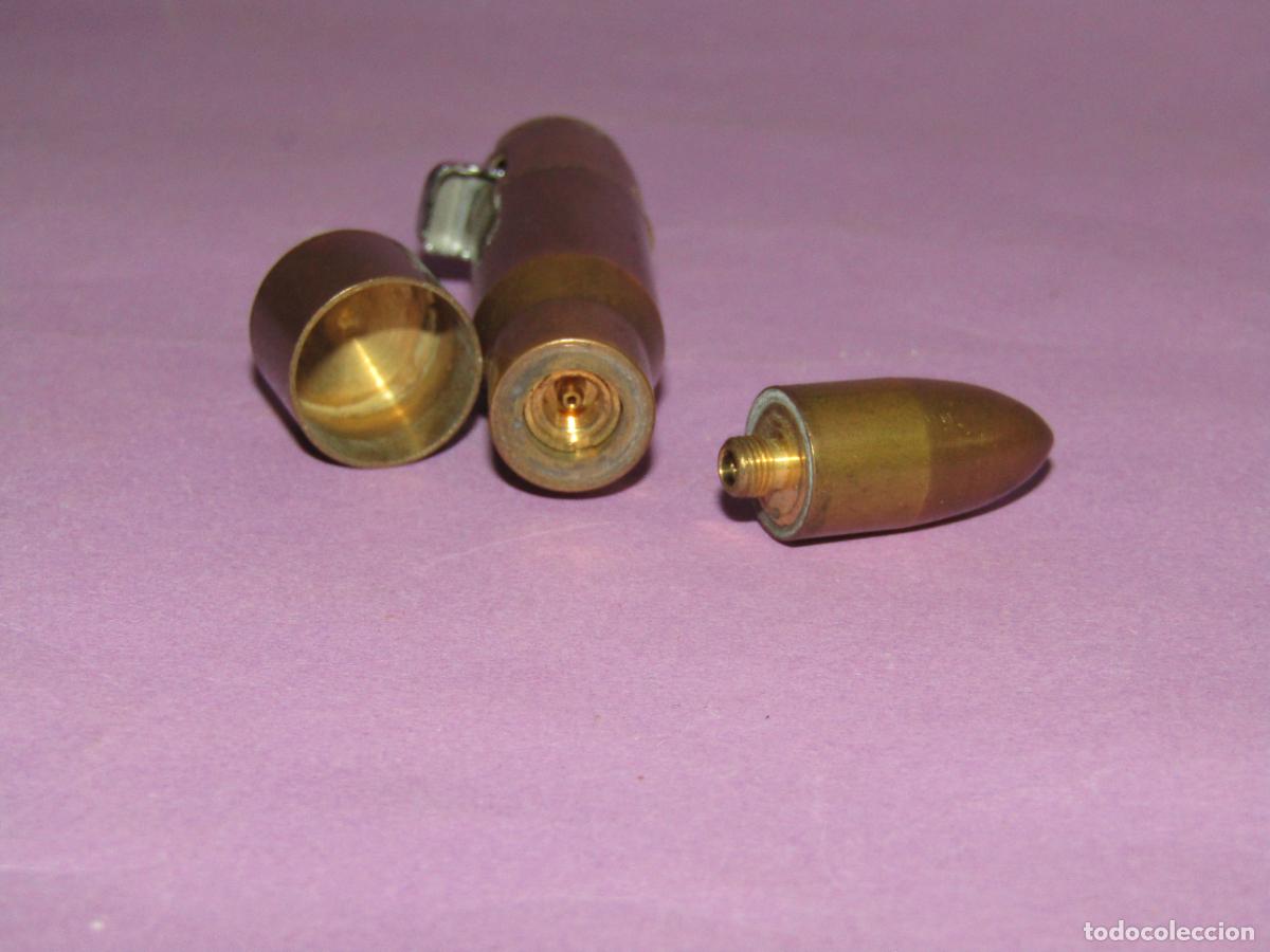 Mecheros: Antiguo Mechero Encendedor con Forma de Bala - Foto 2