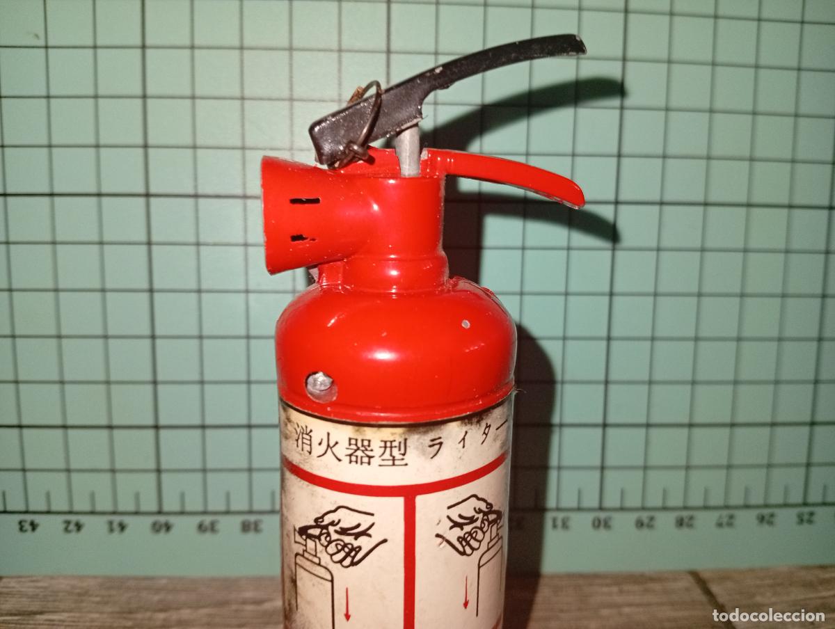 Mecheros: Antiguo mechero encendedor extintor - Foto 3