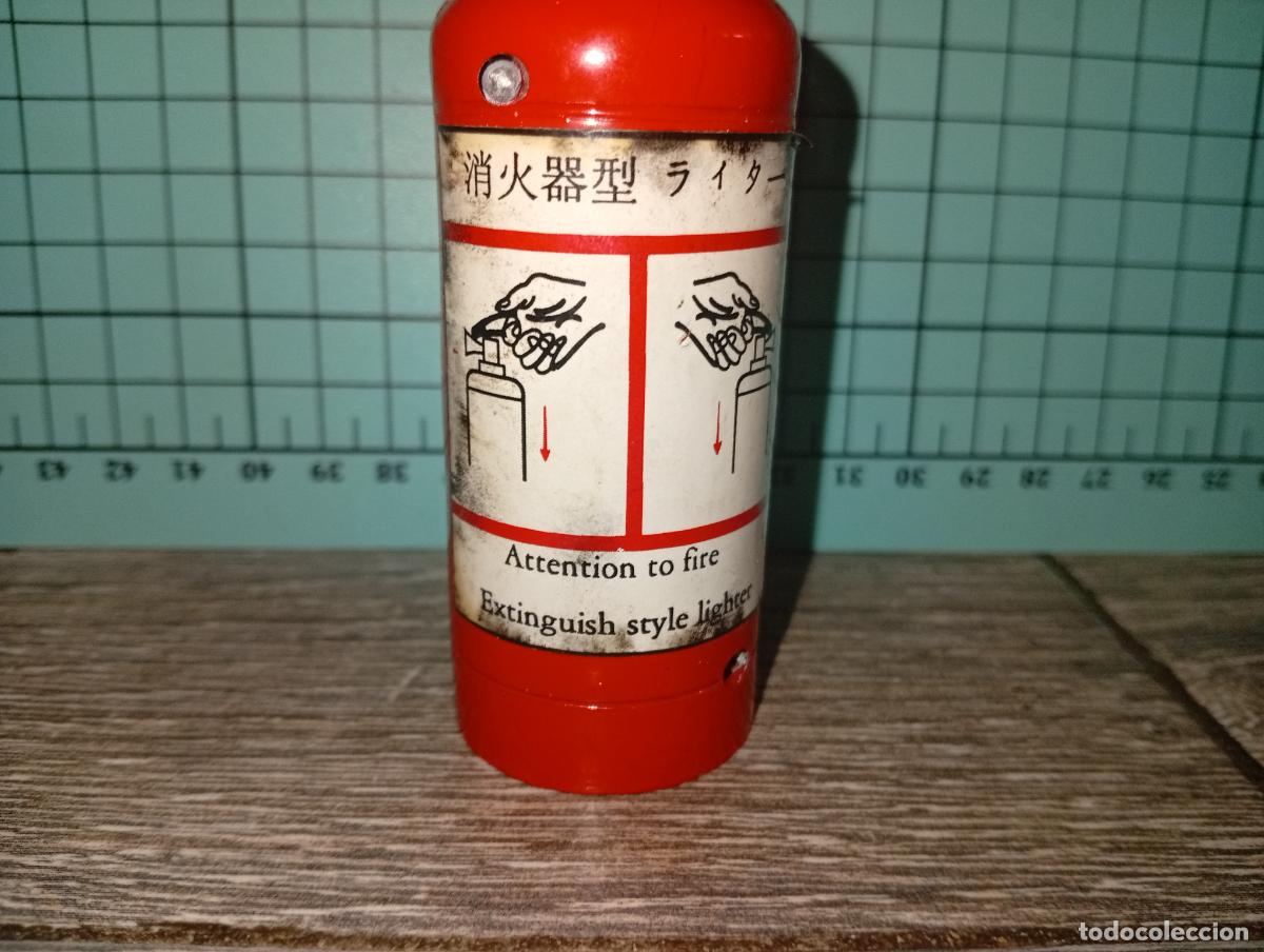 Mecheros: Antiguo mechero encendedor extintor - Foto 4