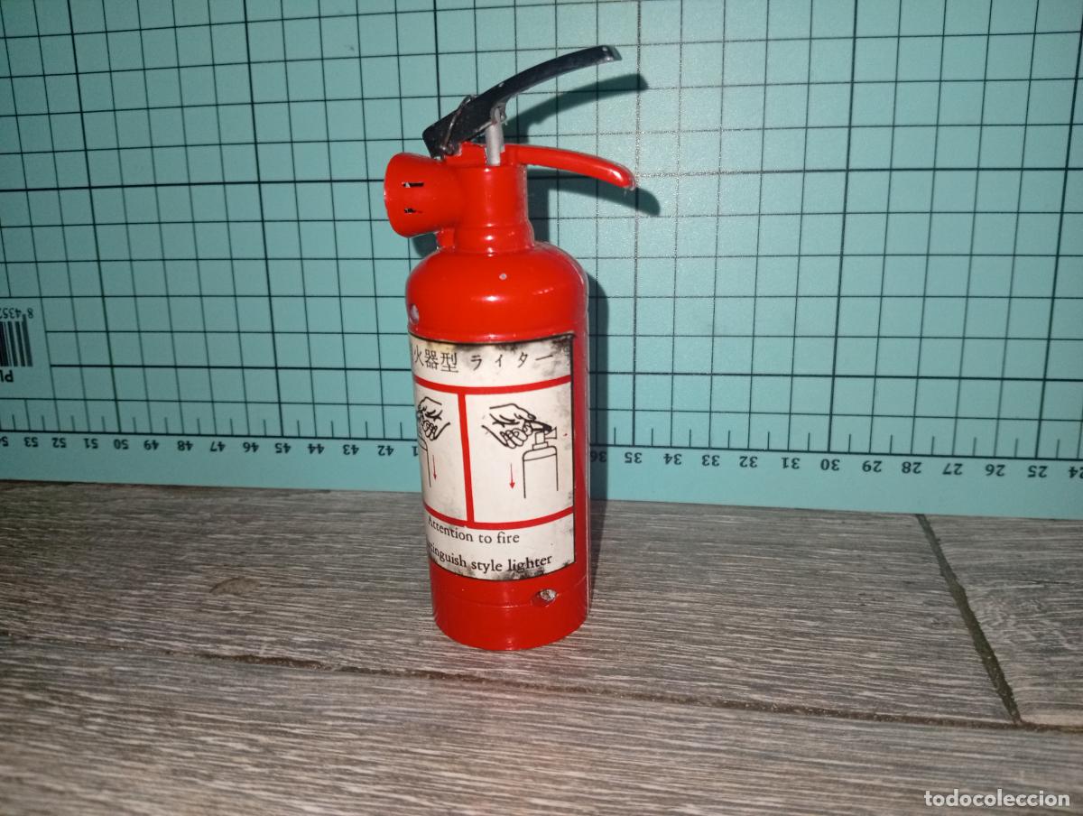 Mecheros: Antiguo mechero encendedor extintor - Foto 8