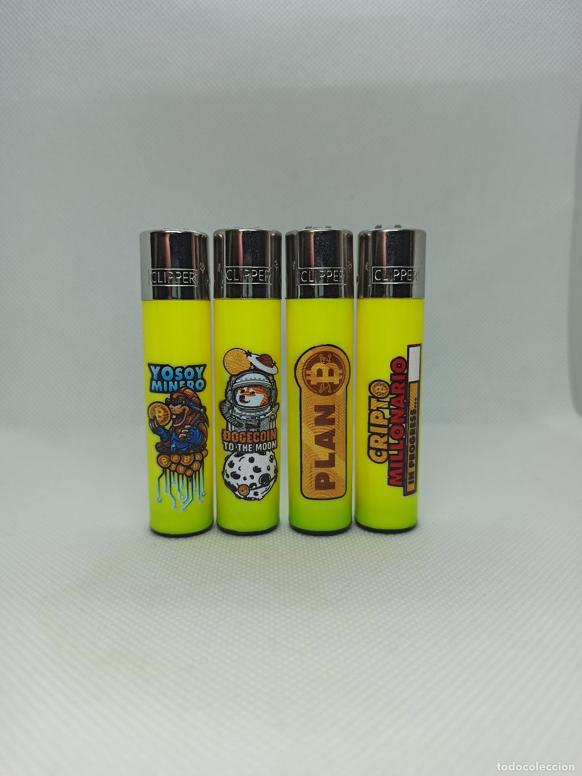 Mecheros: Clipper CRIPTOMONEDAS (Bitcoin, Doge, etc) colecci&oacute;n - Foto 1
