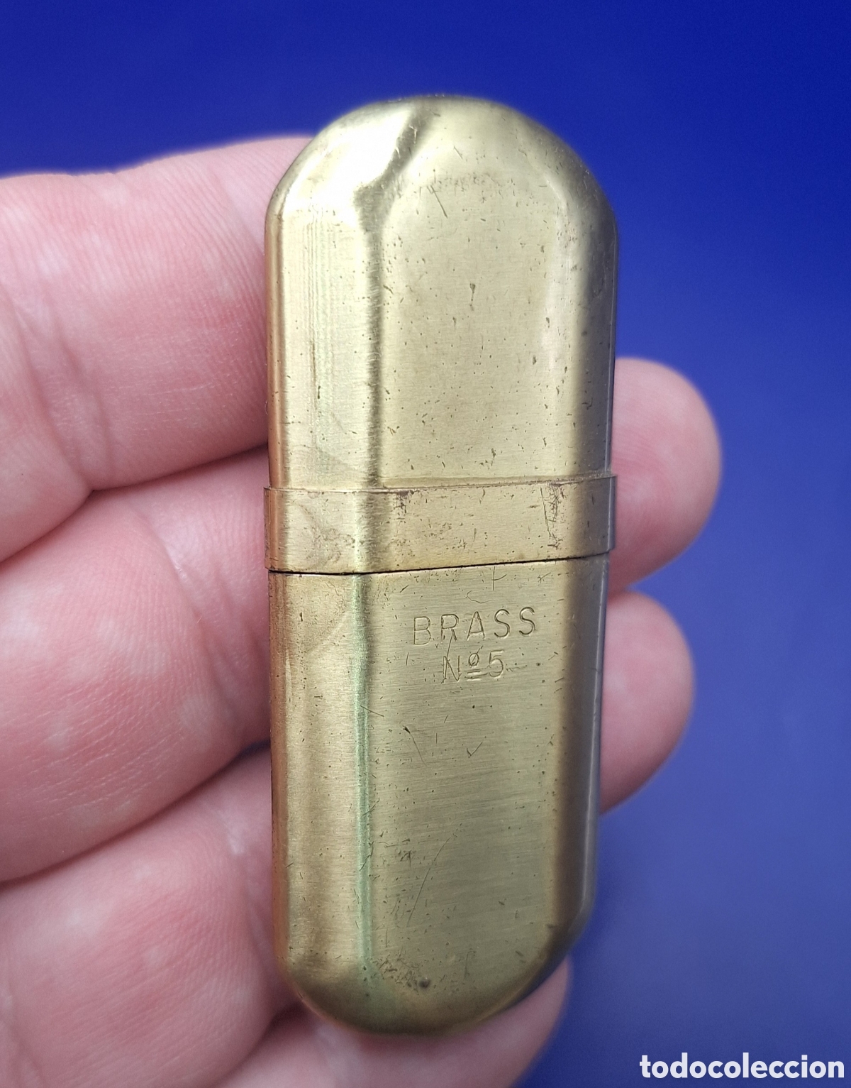 Mecheros: Antiguo Mechero Brass N&ordm;5 - Foto 8