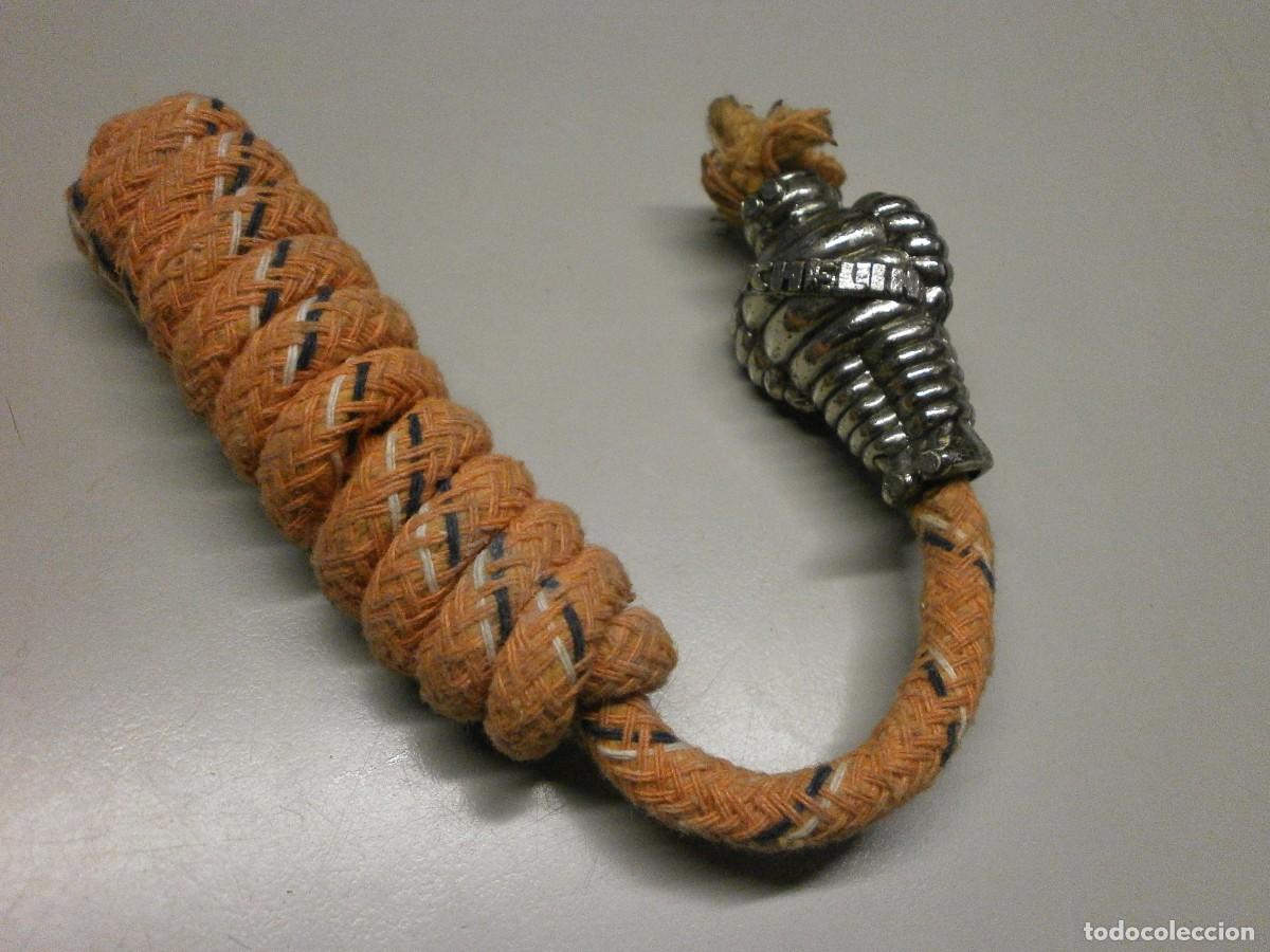Mecheros: antiguo mechero de cuerda michelin - Foto 1