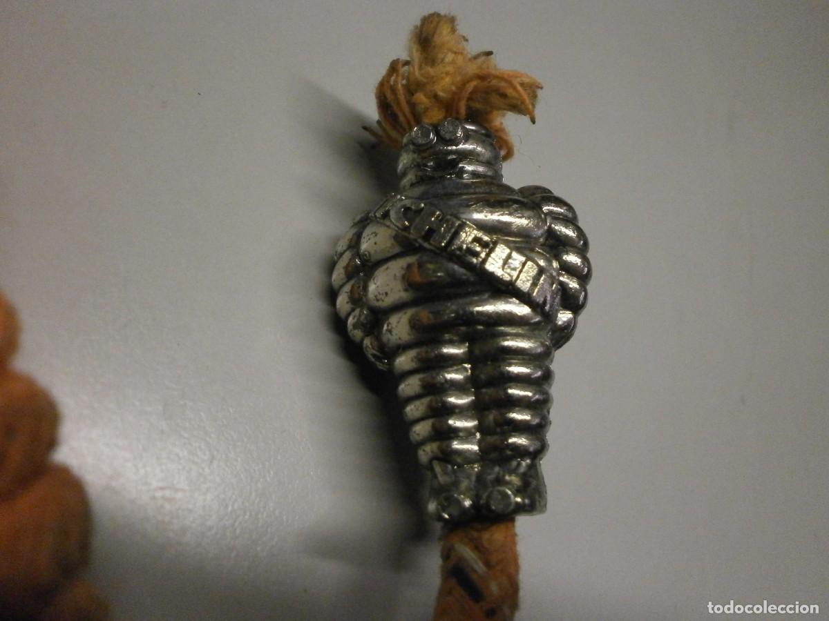 Mecheros: antiguo mechero de cuerda michelin - Foto 2