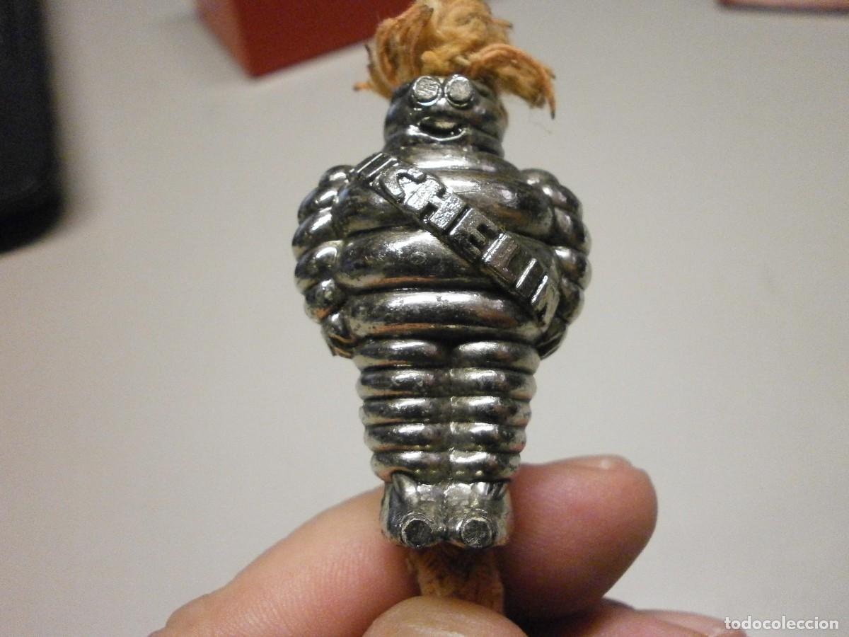 Mecheros: antiguo mechero de cuerda michelin - Foto 5