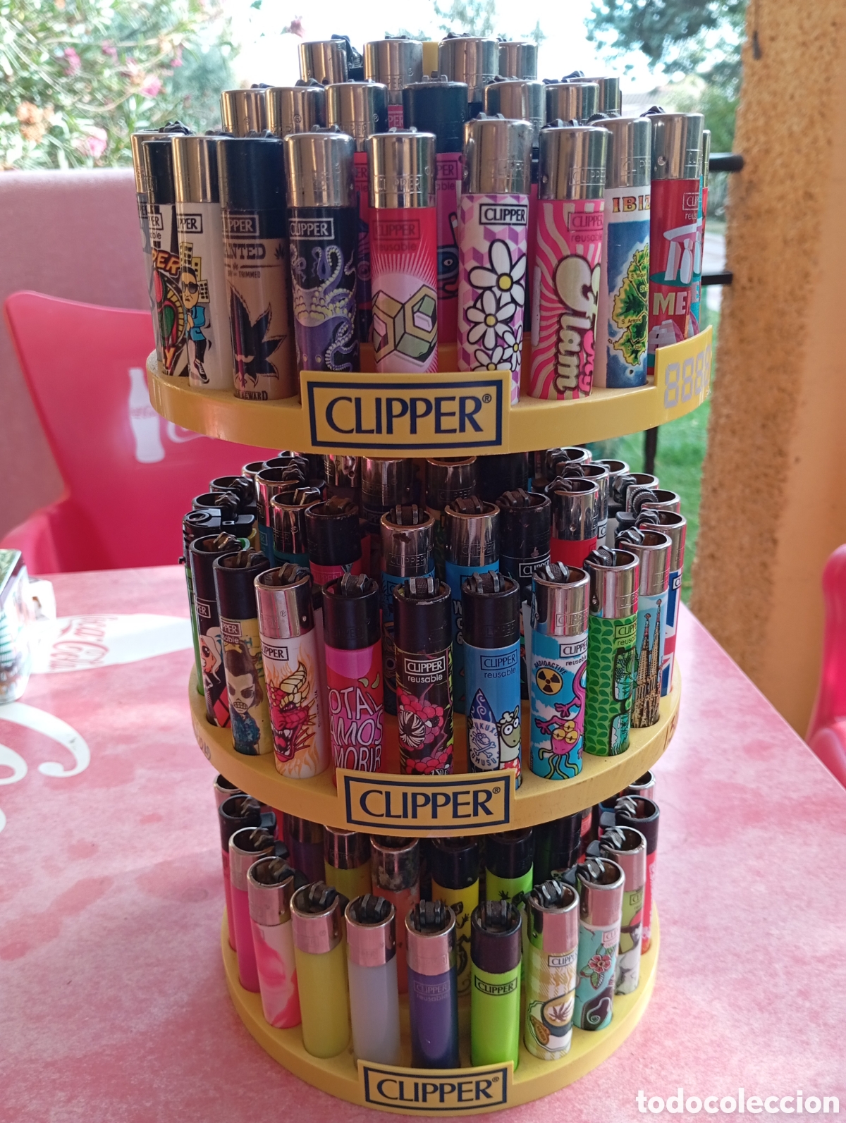 Mecheros: EXPOSITOR DE CLIPPER CON 144 MECHEROS - Foto 5