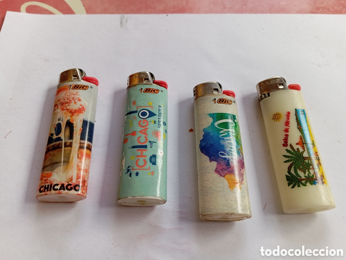 Mecheros: LOTE DE CUATRO MECHEROS BIC - Foto 1