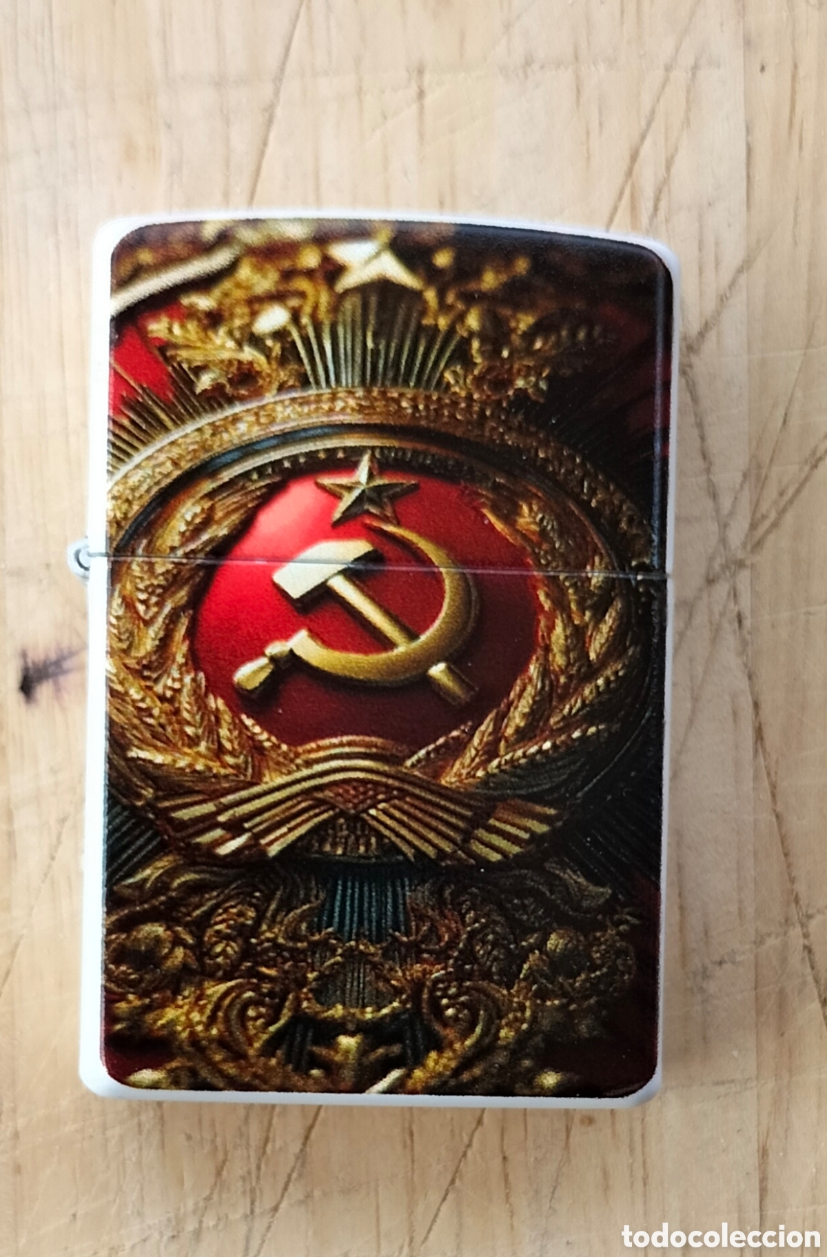 Mecheros: Encendedor con el escudo de la Uni&oacute;n Sovi&eacute;tica - Foto 1