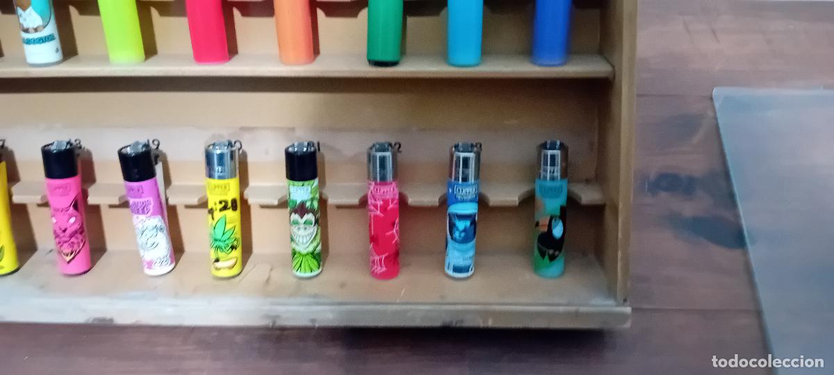Mecheros: LOTE DE MECHEROS CLIPPER CON VITRINA - Foto 4