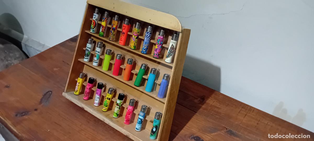 Mecheros: LOTE DE MECHEROS CLIPPER CON VITRINA - Foto 6