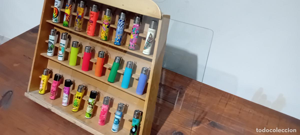 Mecheros: LOTE DE MECHEROS CLIPPER CON VITRINA - Foto 8