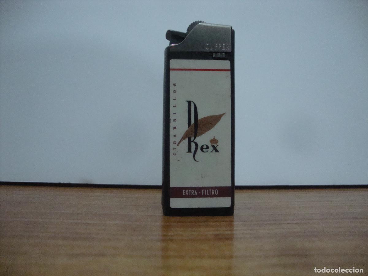 Mecheros: MECHERO CLIPPER MODELO KING TEMA TABACO REX - Foto 2