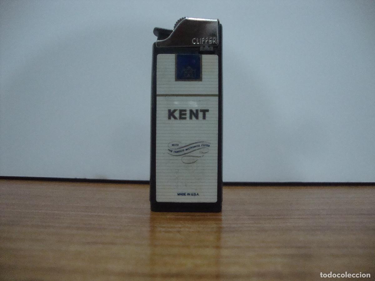 Mecheros: MECHERO CLIPPER MODELO KING TEMA TABACO KENT - Foto 2