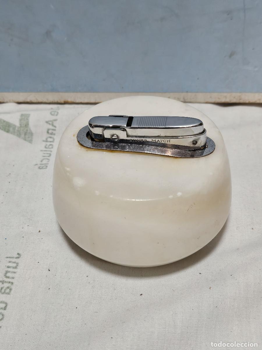 Mecheros: mechero de alabastro vintage - Foto 1