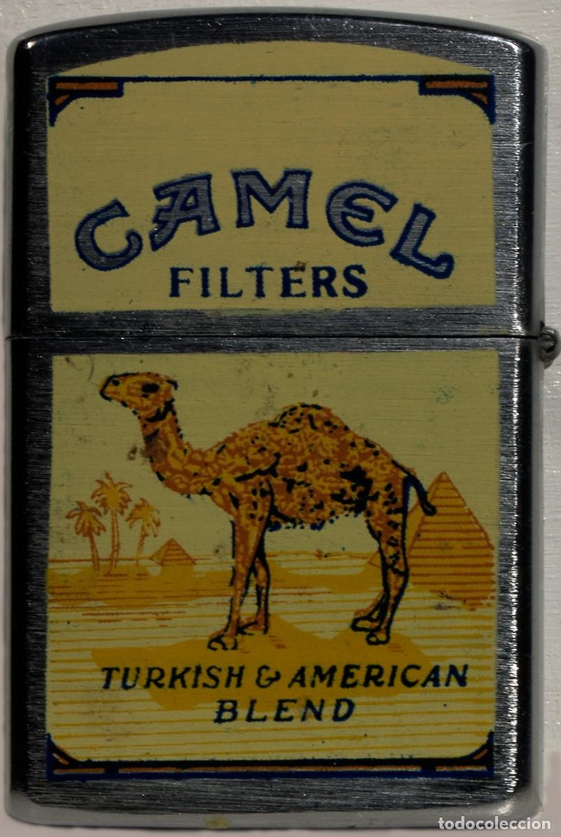 Mecheros: ENCENDEDOR TIPO ZIPPO, GRAFIADO CAMEL - Foto 1