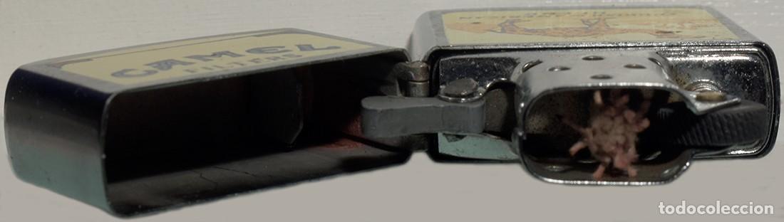 Mecheros: ENCENDEDOR TIPO ZIPPO, GRAFIADO CAMEL - Foto 4