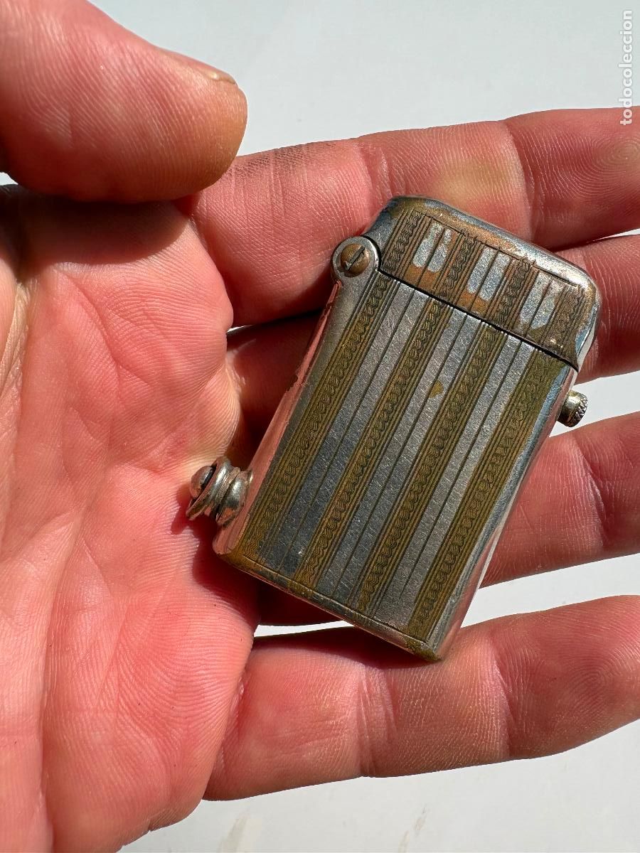 Mecheros: Mechero Tipo thorens impuesto 1 peseta ministere finances raro encendedor