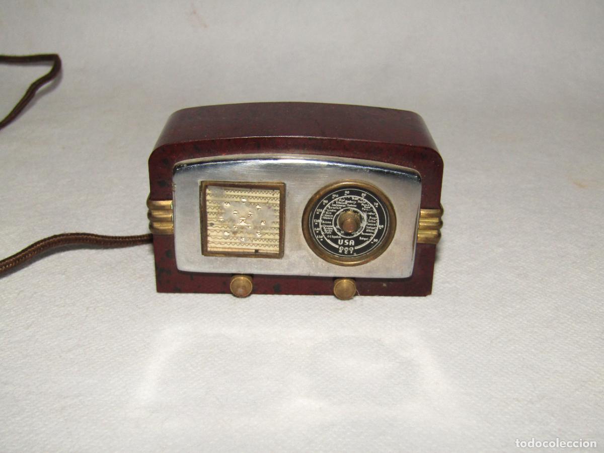 Mecheros: Antiguo Mechero El&eacute;ctrico en Baquelita, Lat&oacute;n y Mica con Forma de Radio