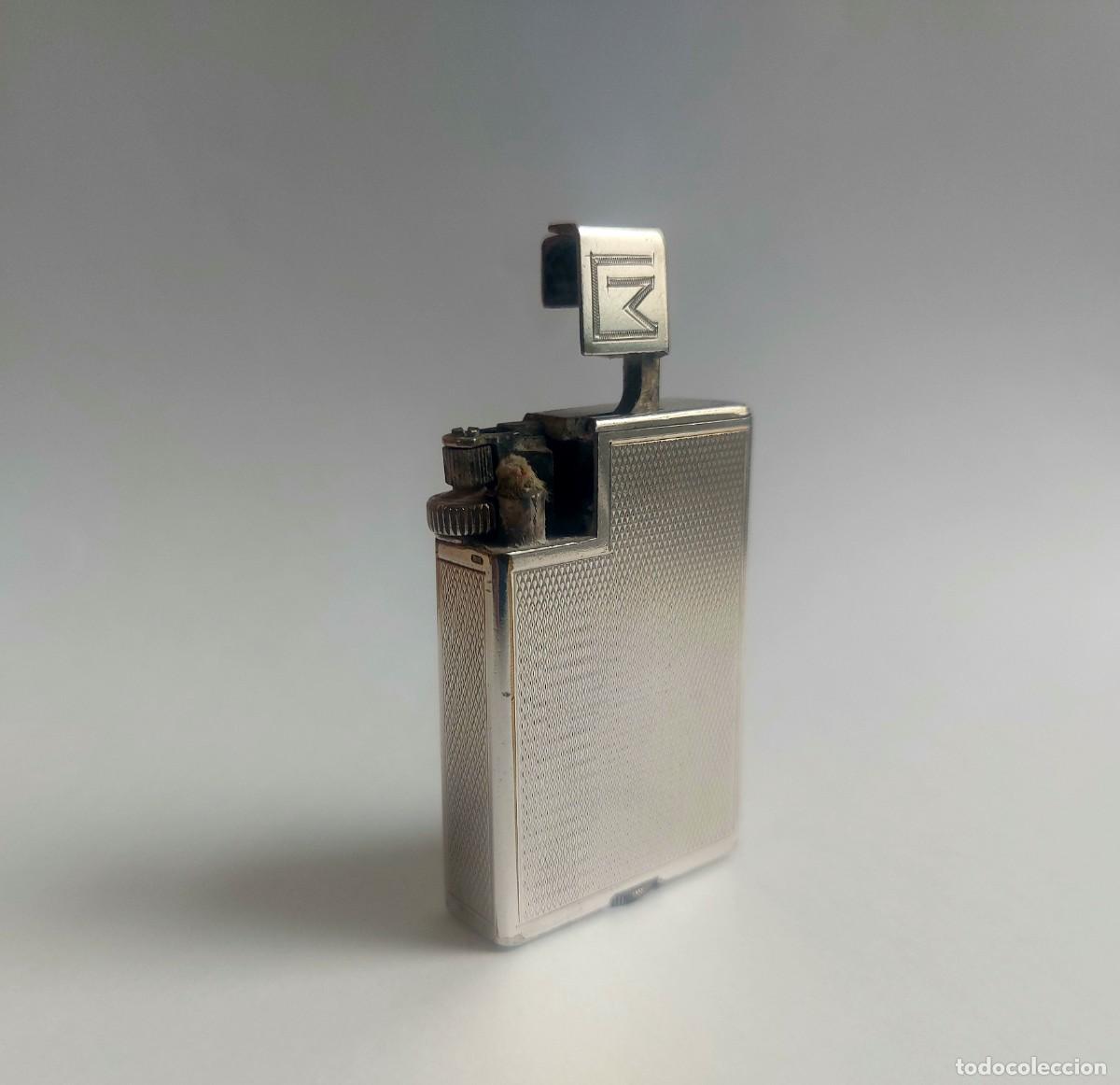 Mecheros: Dunhill Savory petrol lighter 1930's- silver plated