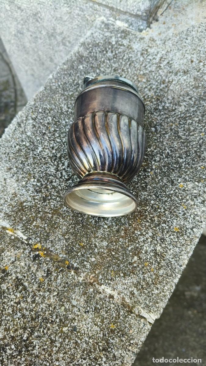 Mecheros: Briquet de table ancien argent - Foto 3