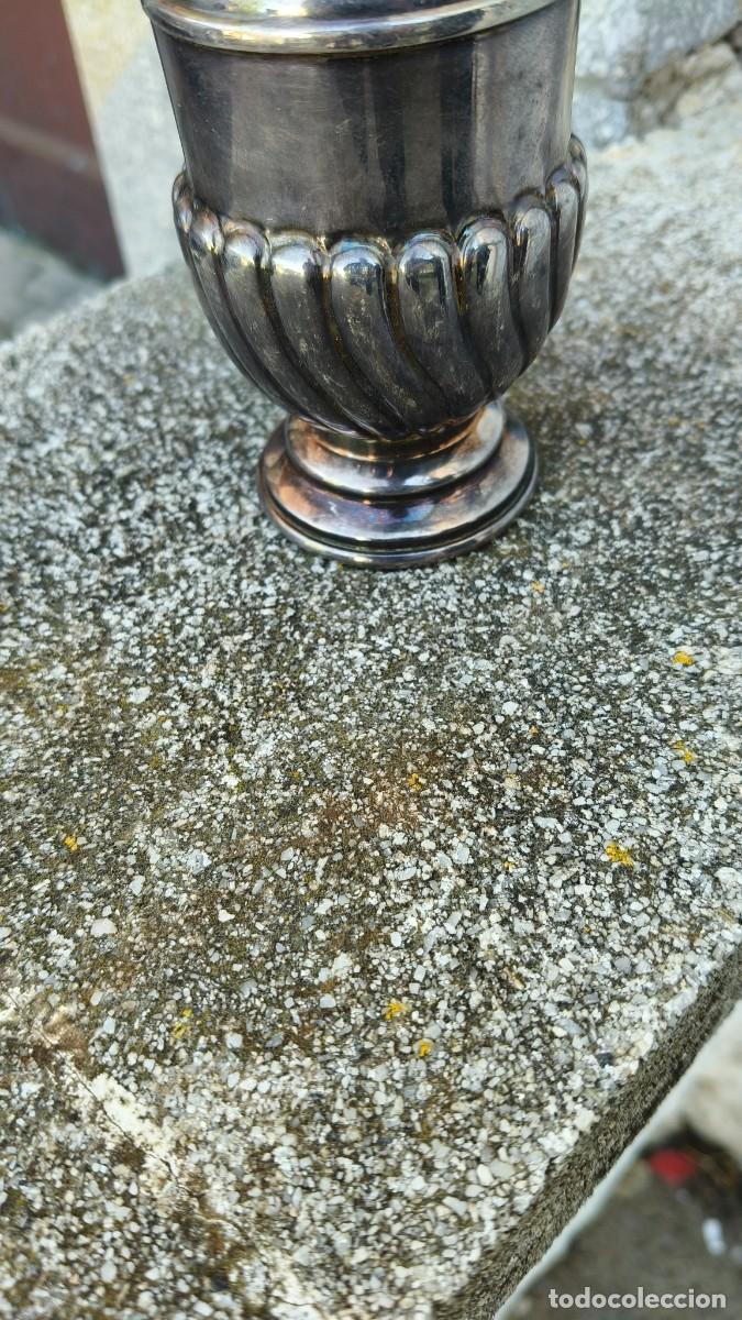 Mecheros: Briquet de table ancien argent - Foto 6
