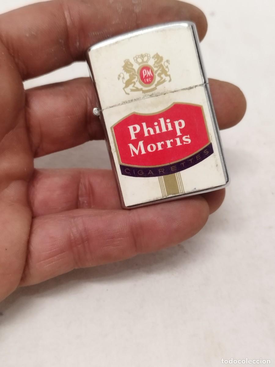 Mecheros: Mechero tipo Zippo publicidad tabaco Phillip Morris.