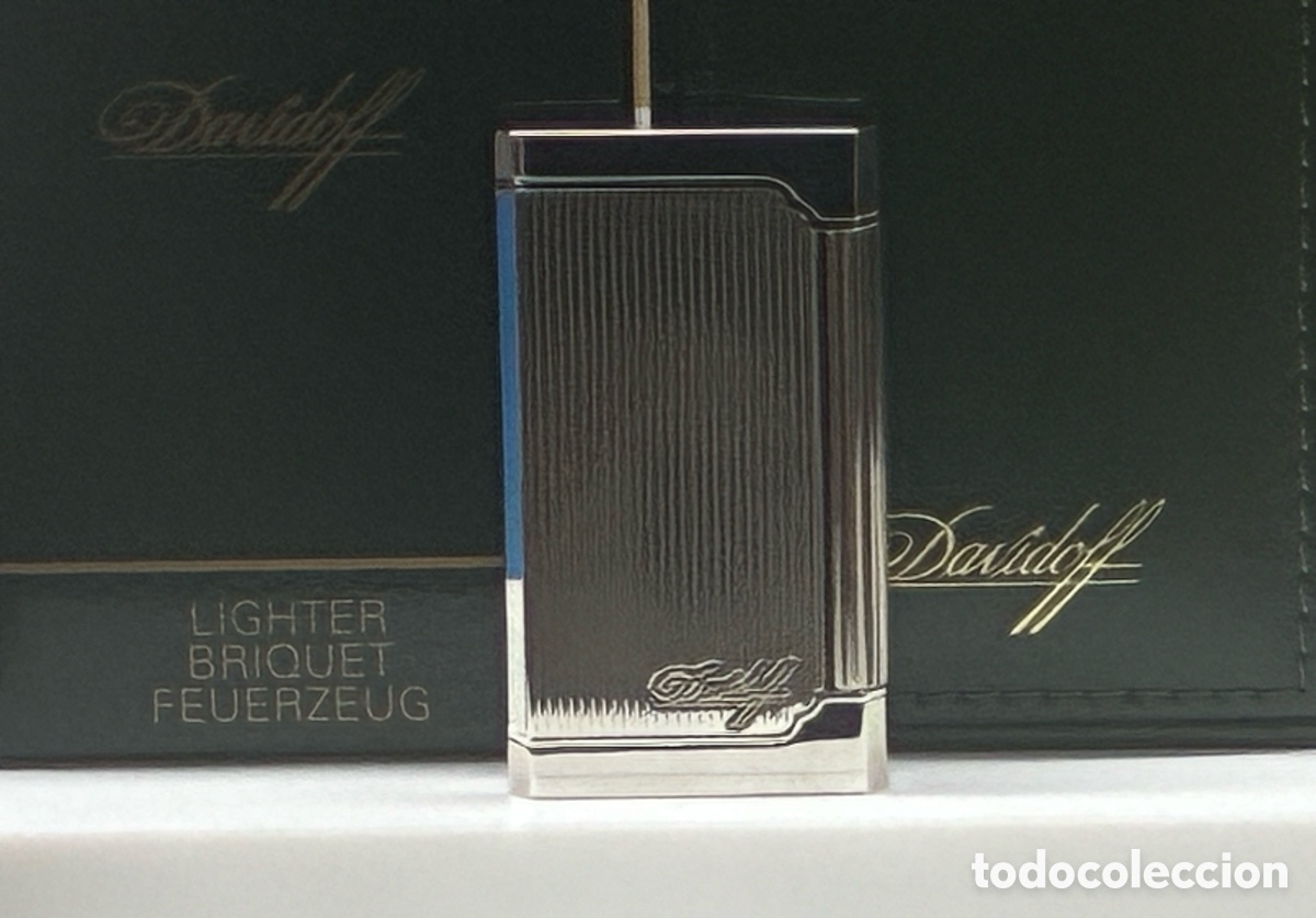 Mecheros: Encendedor DAVIDOFF plateado vintage