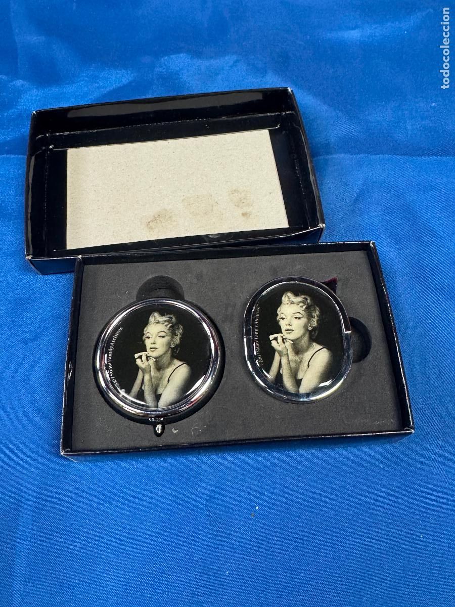 Mecheros: JUEGO DE ENCENDEDOR MECHERO Y CENICERO DE MARYLIN MONROE