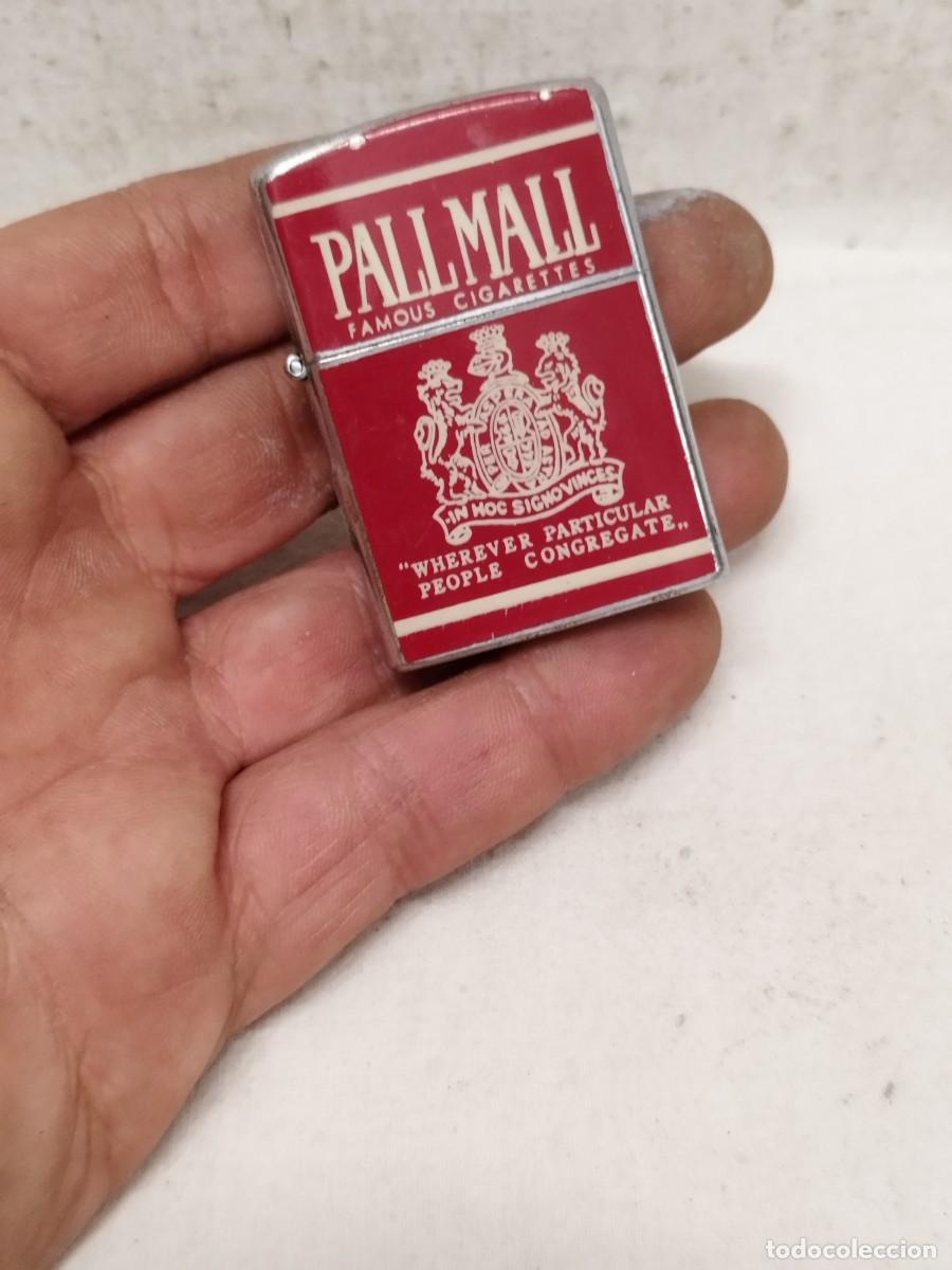 Mecheros: Antiguo mechero, encendedor tipo Zippo. Publicidad tabaco cigarrillos PallMall