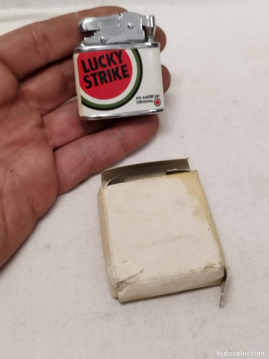 Mecheros: Mechero, encendedor publicidad tabaco cigarrillos Lucky Strike. Sin probar.