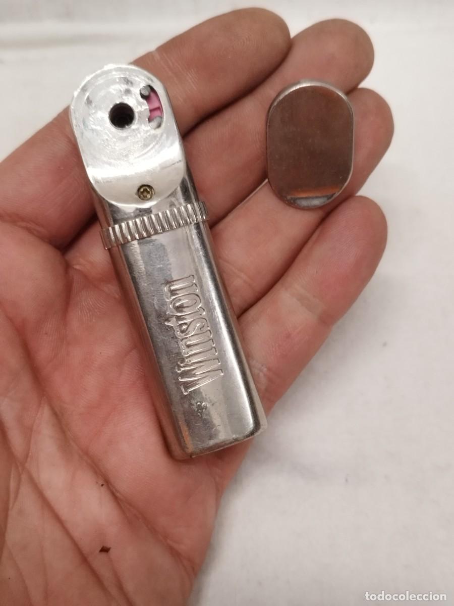 Mecheros: Antiguo Mechero, encendedor publicidad tabaco cigarrillos Winston. A restaurar accionador.