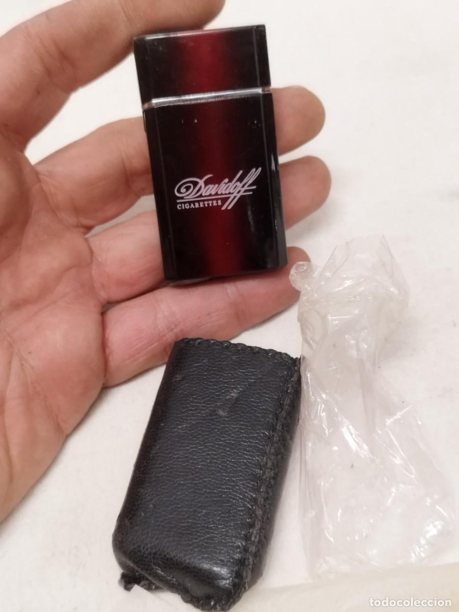 Mecheros: Mechero, encendedor turbo publicidad Davidoff, publicidad tabaco, pipas, cigarros de lujo de suiza.