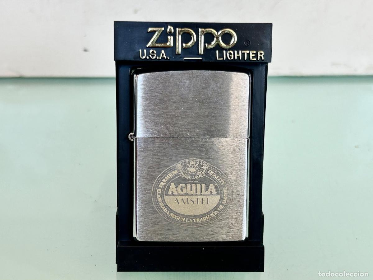 Mecheros: NUEVO!! ZIPPO CERVEZA AGUILA AMSTEL- B-XV 1999-MECHERO GASOLINA ENCENDEDOR-PUBLICIDAD