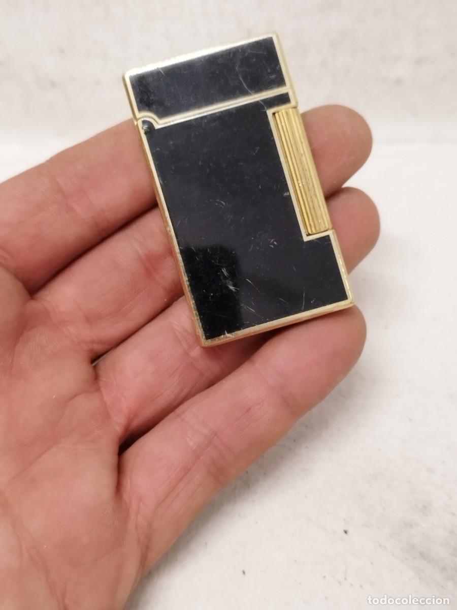 Mecheros: Antiguo mechero encendedor japones, japon. Negro y dorado.