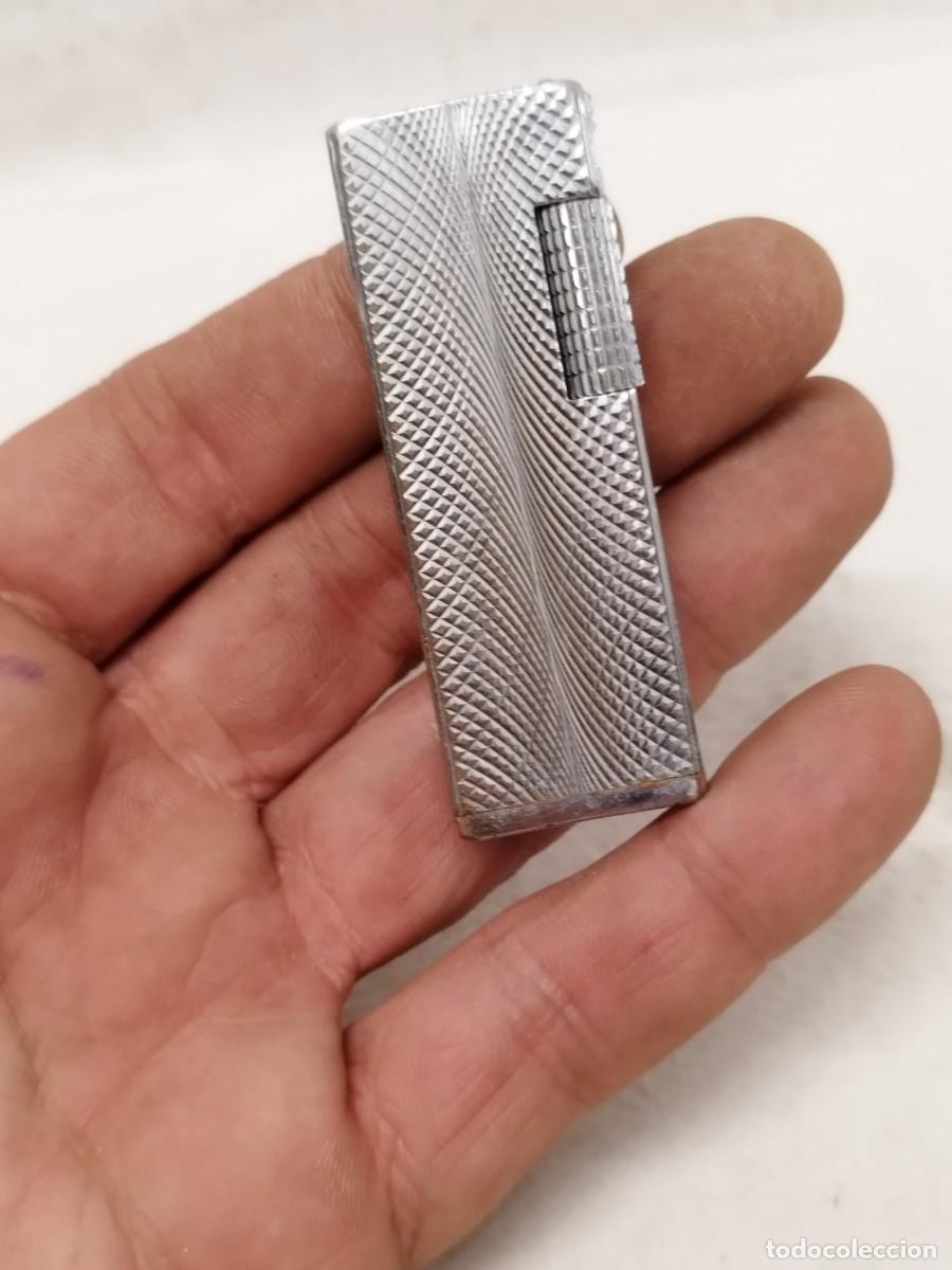 Mecheros: Antiguo Mechero, encendedor de metal plateado. Sunex, sin probar.