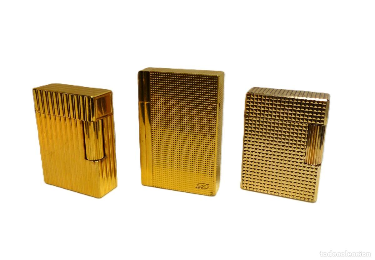 Mecheros: Lote 3 Mecheros Dupont.