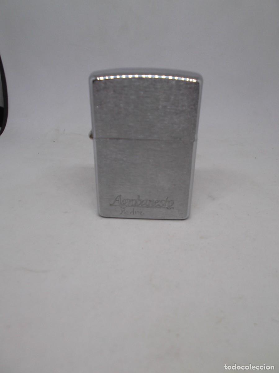 Mecheros: Mechero Zippo.Grabado Agrobanesto Pedro.