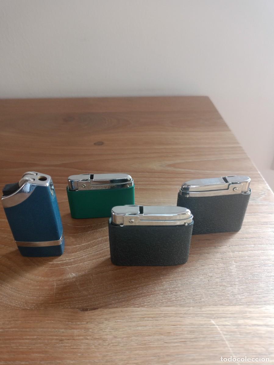 Mecheros: LOTE DE MECHEROS VINTAGE. SILVER MATCH, FLAMINAIRE.