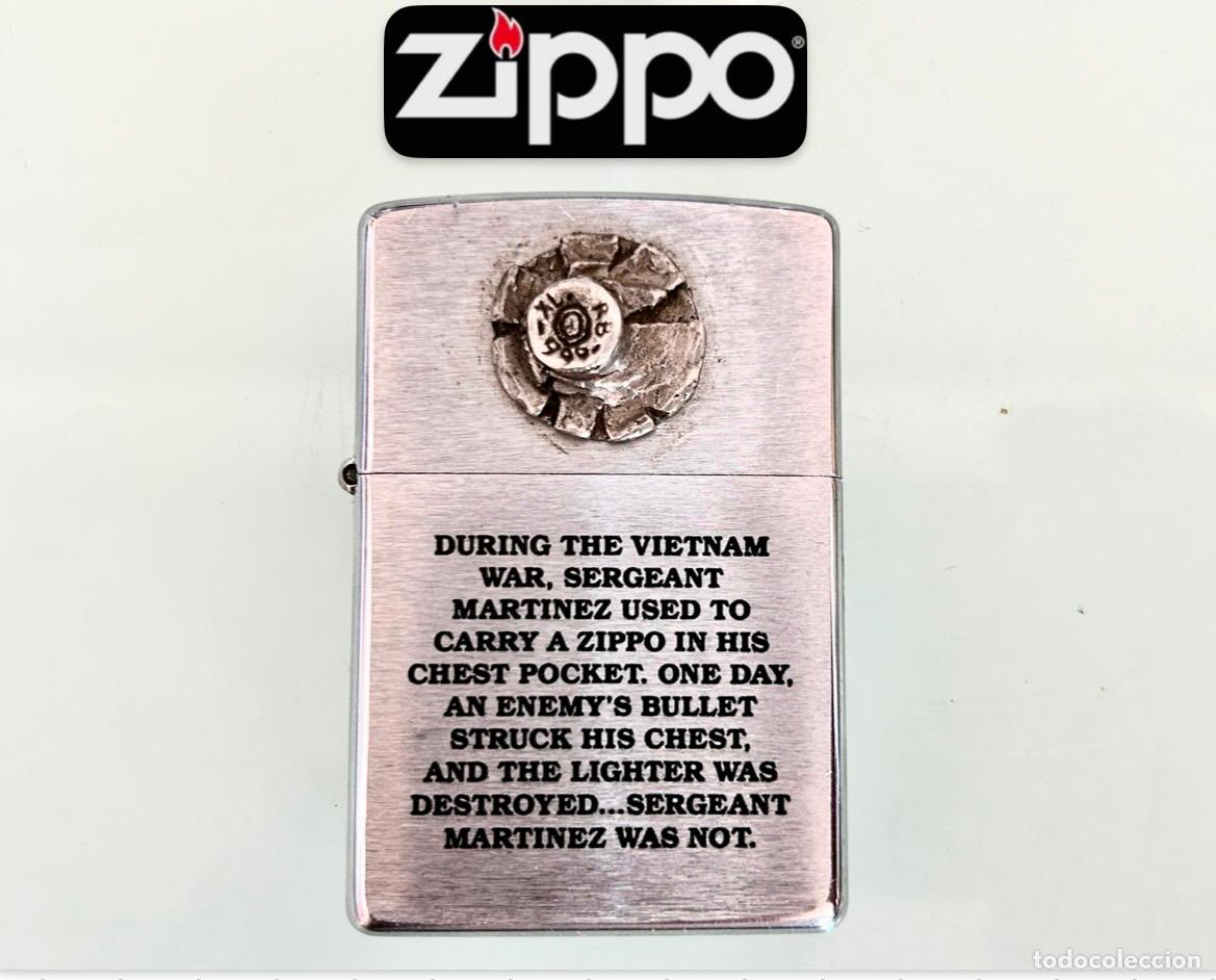 Mecheros: ZIPPO SARGENTO MART&Iacute;NEZ VIETNAM- J-XV 1999-MECHERO GASOLINA ENCENDEDOR