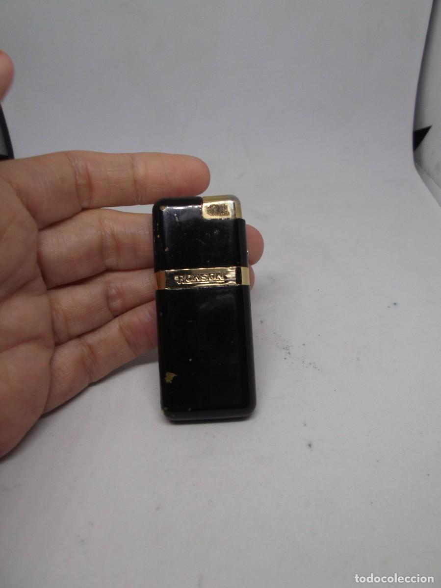 Mecheros: Mechero Ronson negro y dorado