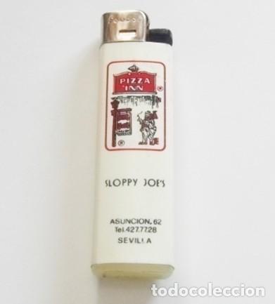 Mecheros: ANTIGUO MECHERO - FEUDOR - PUBLICIDAD DE PIZER&Iacute;A SLOPPY JOE - SEVILLA - ENCENDEDOR PUBLICITARIO