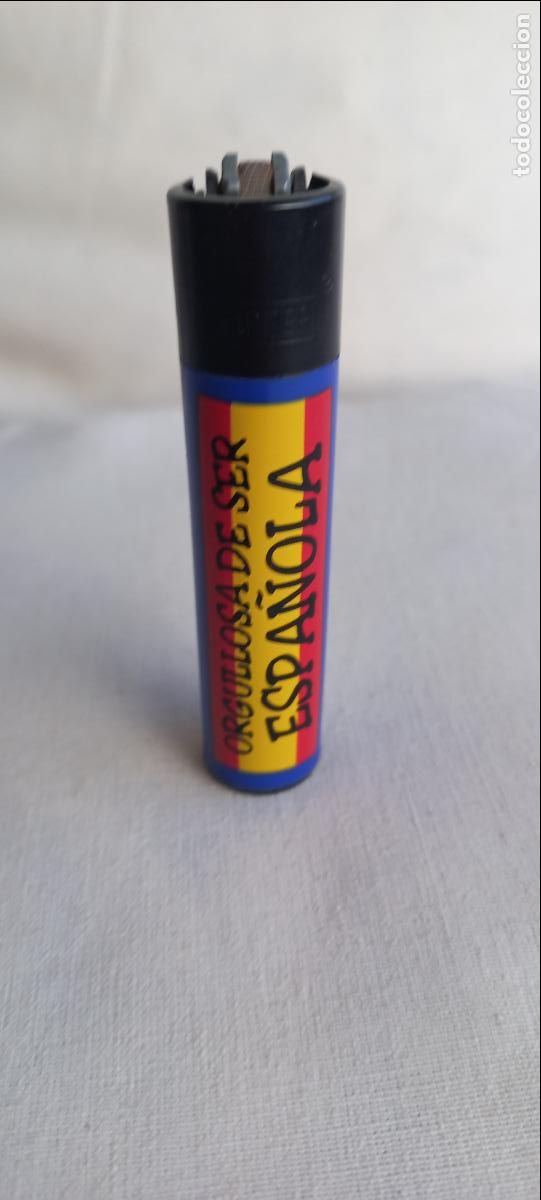 Mecheros: ANTIGUO MECHERO CLIPPER, ORGULLOSA DE SER ESPA&Ntilde;OLA. ENCENDEDOR. BANDERA ESPA&Ntilde;A.