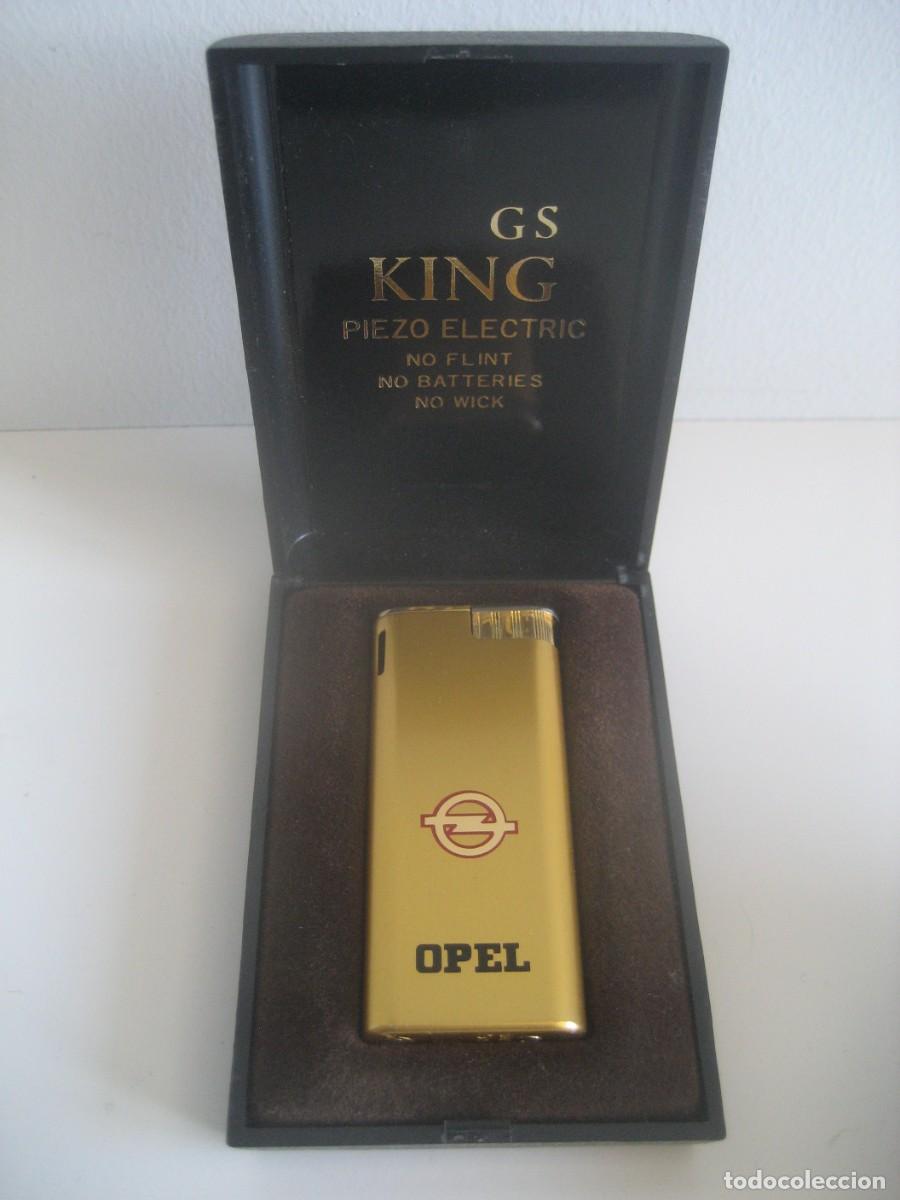 Mecheros: MECHERO GS KING PIEZO ELECTRIC. PUBLICIDAD AUTOMOVILES OPEL