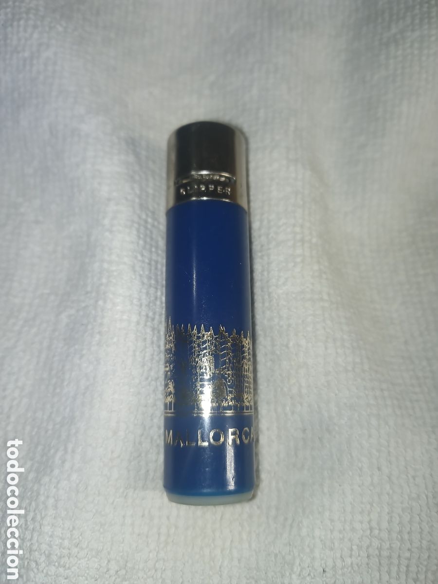 Mecheros: Antiguo mechero Clipper regulable o con regulador publicidad Mallorca